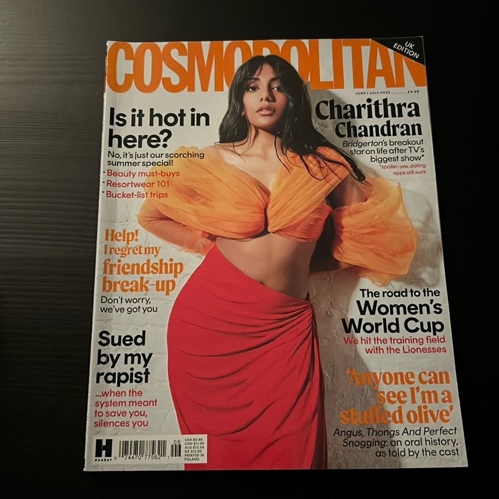 UK Cosmopolitan June/July 2023 Charithra Chandran Cover